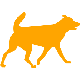 Orange dog 32 icon - Free orange animal icons