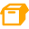 Orange empty box icon - Free orange box icons