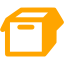 Orange empty box icon - Free orange box icons