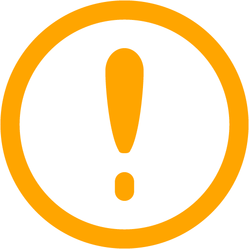 Orange exclamation icon - Free orange exclamation icons