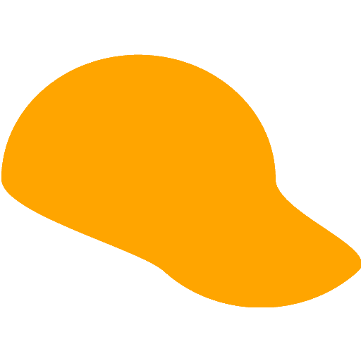 orange icon cap