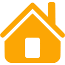 Orange home icon - Free orange home icons