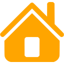 Orange home icon - Free orange home icons
