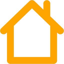 Orange home 2 icon - Free orange home icons