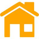 Orange home 5 icon - Free orange home icons