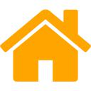 Orange house icon - Free orange house icons
