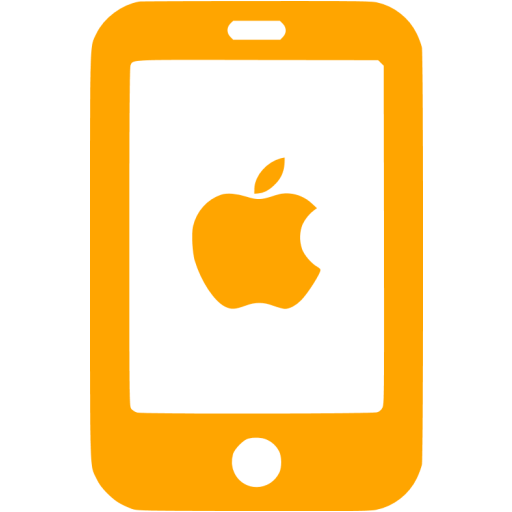 Orange Iphone Icon Free Orange Phone Icons