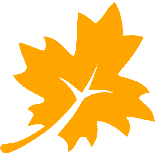 Orange leaf 3 icon - Free orange leaf icons