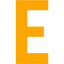 Orange letter e icon - Free orange letter icons