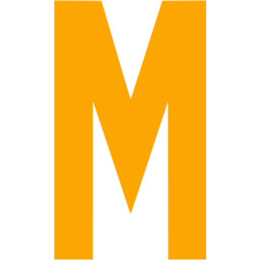 Orange letter m icon - Free orange letter icons