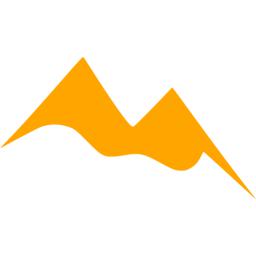 Orange mountain icon - Free orange mountain icons