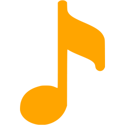 Orange musical icon - Free orange movie genres icons
