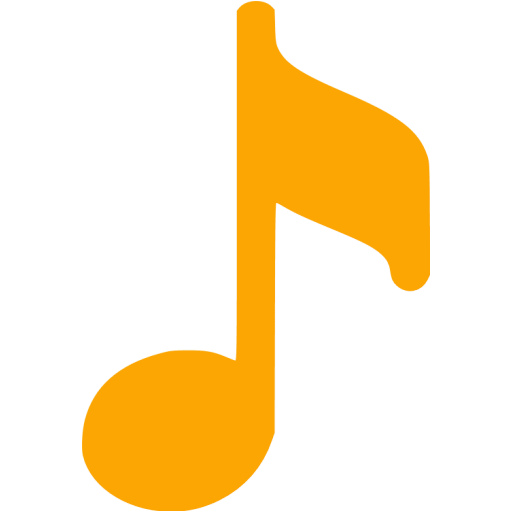 Orange musical icon - Free orange movie genres icons