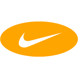 Orange nike 3 icon - Free orange site logo icons