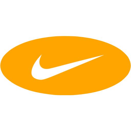 Orange nike 3 icon - Free orange site logo icons