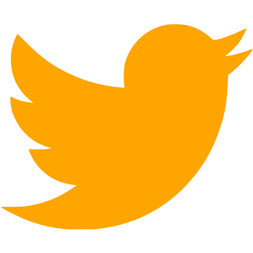 Orange Twitter Icon Free Orange Social Icons
