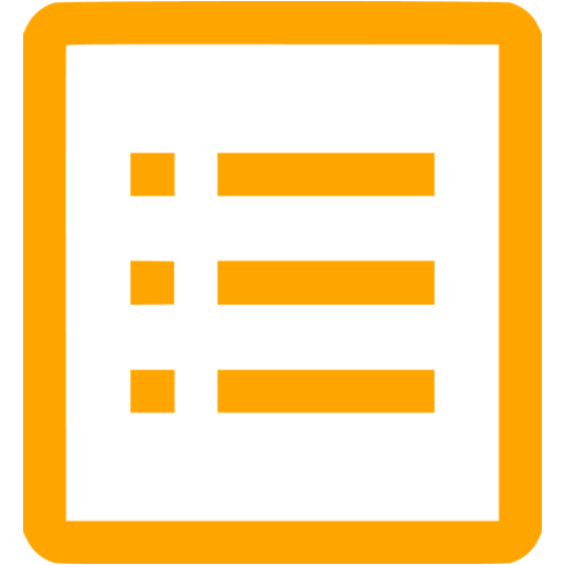 Orange view details icon - Free orange list icons