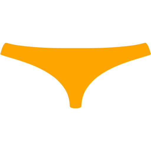 Orange womens underwear icon - Free orange clothes icons