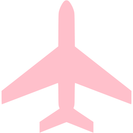 Pink airplane 4 icon - Free pink airplane icons
