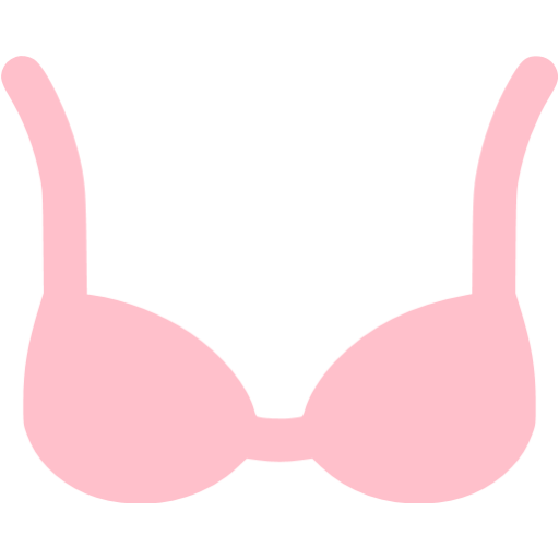 Pink bra icon - Free pink clothes icons