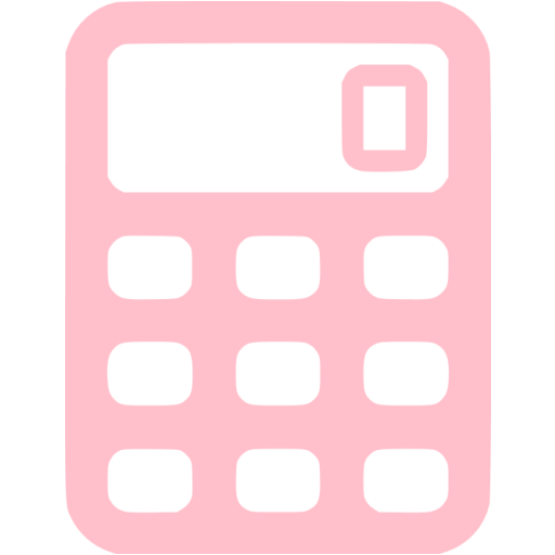 Calculator Icon Pink