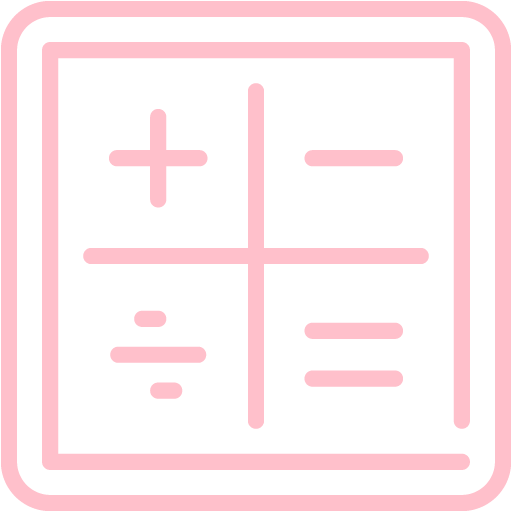 Pink Calculator 4 Icon Free Pink Calculator Icons