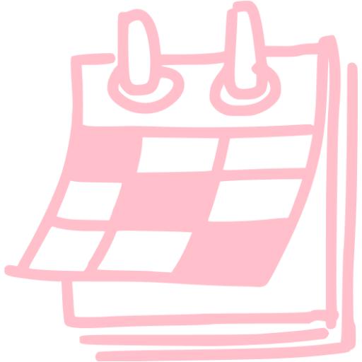 Pink calendar icon - Free pink calendar icons