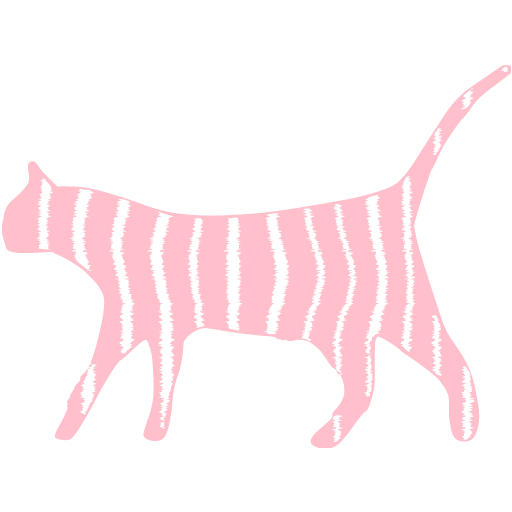 Pink cat icon - Free pink animal icons