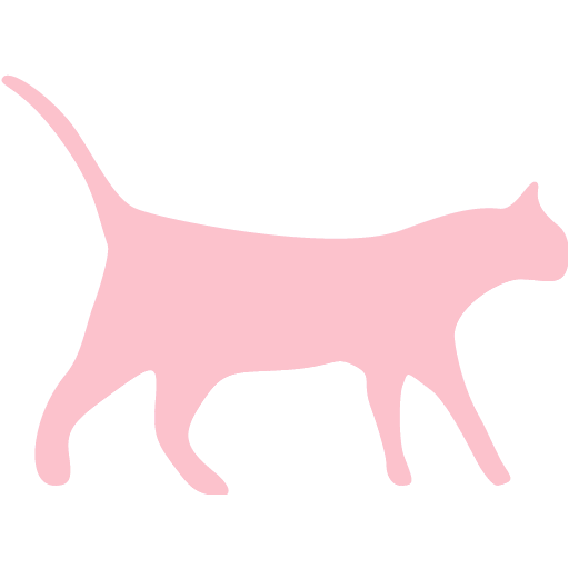 Pink cat icon - Free pink animal icons