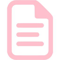 Pink Document Icon Free Pink File Icons