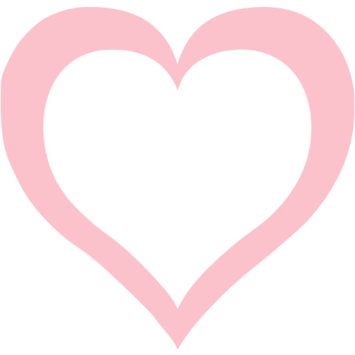 pink heart with transparent background