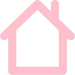 Pink home 2 icon - Free pink home icons