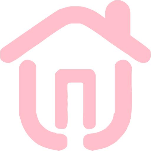 Pink house 2 icon - Free pink house icons