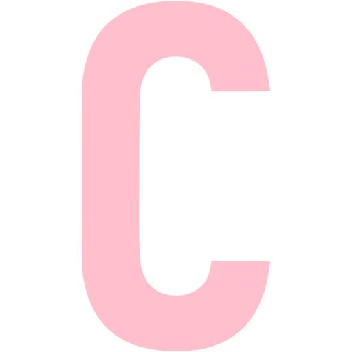 Light Pink Letter C | Sticker