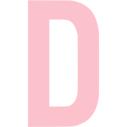 Pink letter d icon - Free pink letter icons