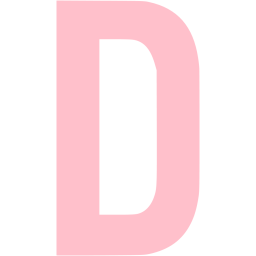 Pink letter d icon - Free pink letter icons