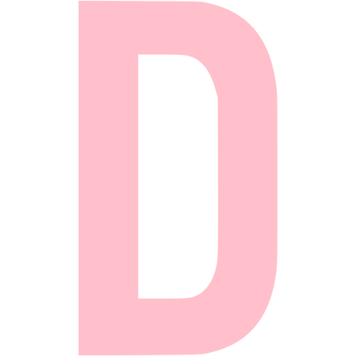 Pink letter d icon - Free pink letter icons