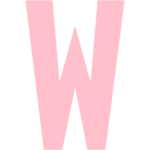Pink letter w icon - Free pink letter icons