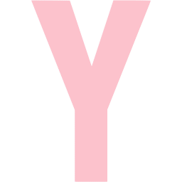 Pink letter y icon - Free pink letter icons