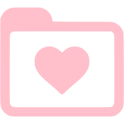 Pink likes icon - Free pink folder icons