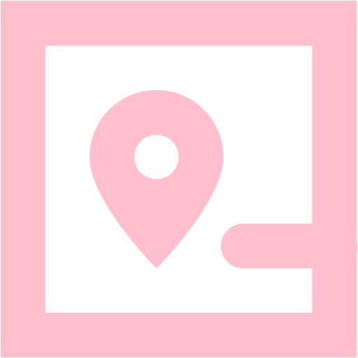 Pink map 6 icon - Free pink map icons