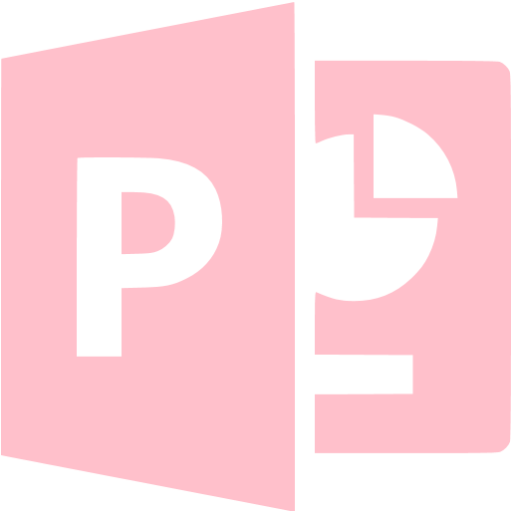 Pink Microsoft Powerpoint Icon Free Pink Office Icons