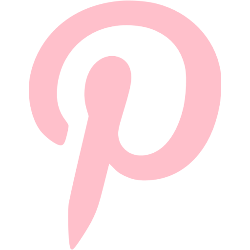 Pink pinterest icon - Free pink social icons