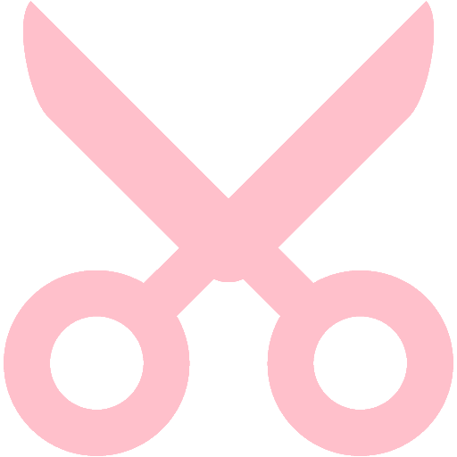 Deep pink scissors 6 icon - Free deep pink scissors icons