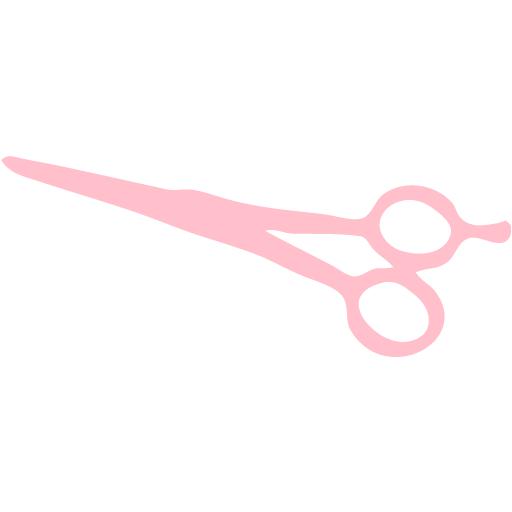 Pink scissors 5 icon - Free pink scissors icons