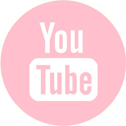 Pink youtube 4 icon - Free pink site logo icons