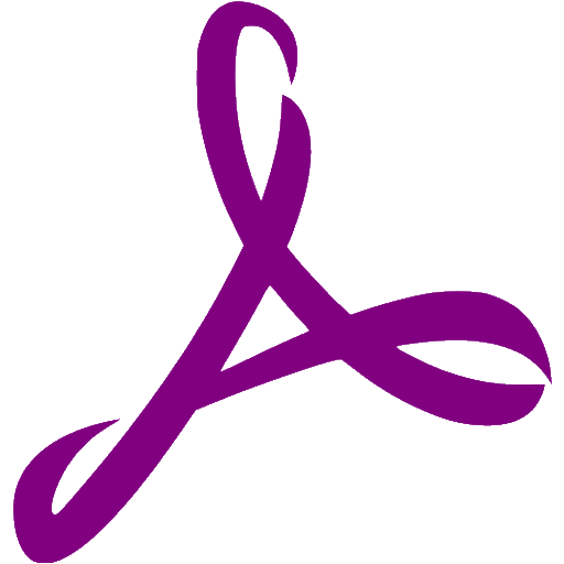 Purple Adobe Reader Icon Free Purple Adobe Icons