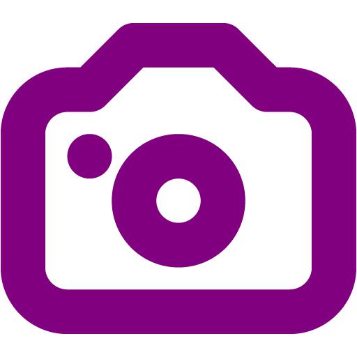 purple camera icons icon custom