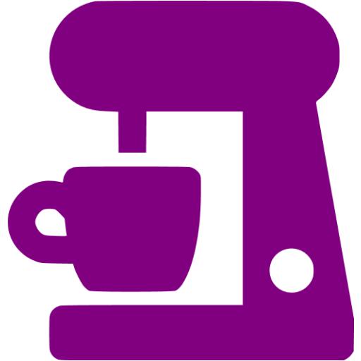 Purple coffee maker icon - Free purple appliances icons