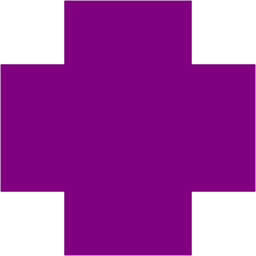 Purple cross icon - Free purple plus icons